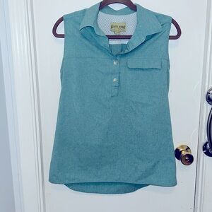 Sea foam green sleeveless top